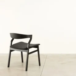 Bedont Chairs<Kalea Chair in Charcoal Oak with Upholstered Seat by Lorenz+Kaz