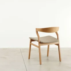 Bedont Chairs<Kalea Chair in Natural Oak with Upholstered Seat by #2 Lorenz+Kaz