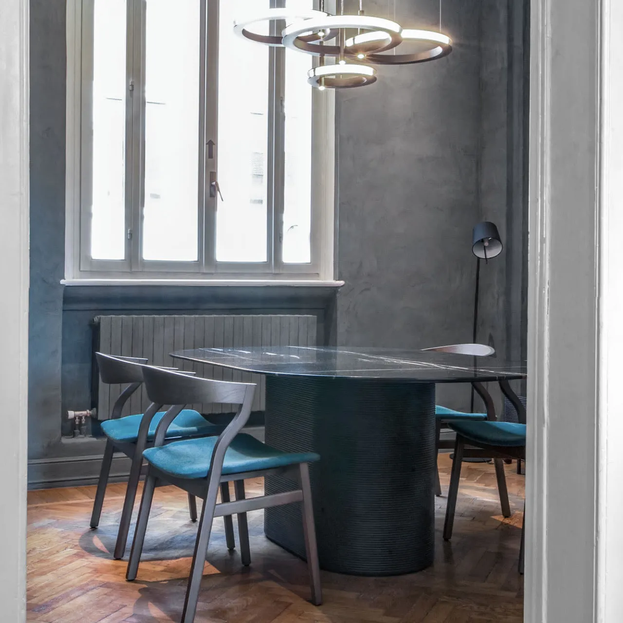 Bedont Chairs<Kalea Chair in Smoke Oak with Upholstered Seat by Lorenz+Kaz