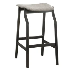 Bedont Bar Stools<Kalea High Stool in Ash with Upholstered Seat by Lorenz+Kaz