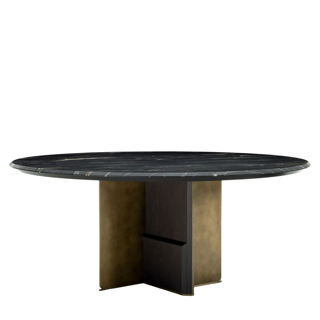 Zanaboni Dining Tables<Kalos ED/50 602-180 Round Dining Table with Belvedere Marble Top