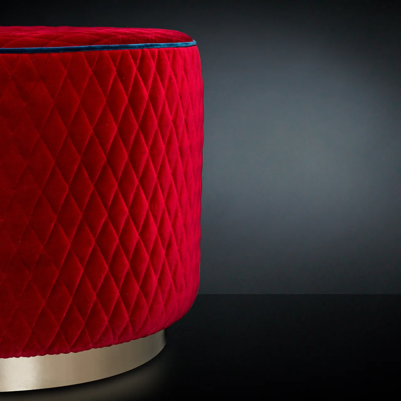 VGnewtrend Ottomans & Poufs<Kidman Red Pouf