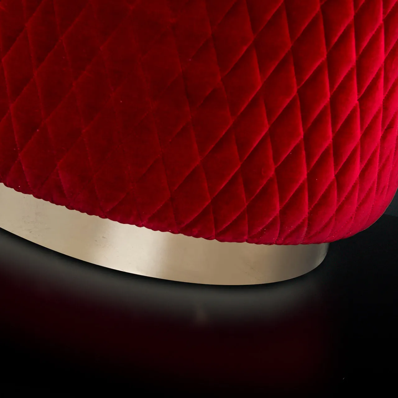 VGnewtrend Ottomans & Poufs<Kidman Red Pouf