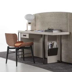 Galimberti Nino Desk & Writing Tables<Kobe matte cream lacquered finish 1-Drawer Desk