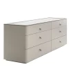 Alivar Dressers<Kube taupe leather Dresser
