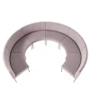Sitia Sofas<Laguna "F" Half Moon Pink Composition Sofa