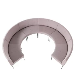 Sitia Sofas<Laguna "F" Half Moon Pink Composition Sofa