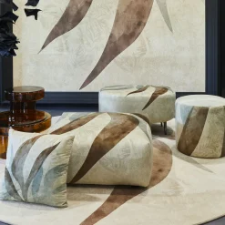 Instabilelab Ottomans & Poufs<Large Leaf Round Pouf