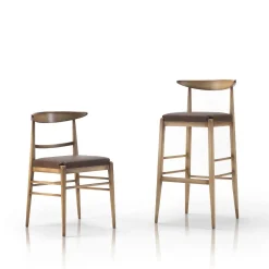 Morello Gianpaolo Chairs<Laura Walnut & Brown Chair