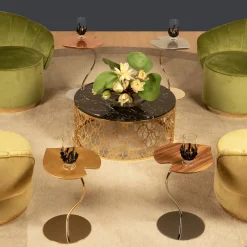 VGnewtrend Side Tables<Leaf Chromed Side Table