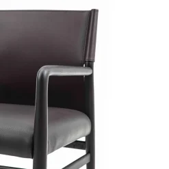 Enrico Pellizzoni Chairs<Ledermann Brown Leather Chair