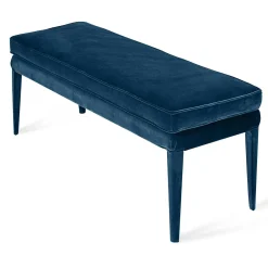Biosofa Benches<LIBELLULA ECO Midnight Blue Velvet Bench