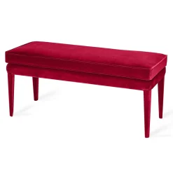 Biosofa Benches<LIBELLULA ECO Red Passion Velvet Bench