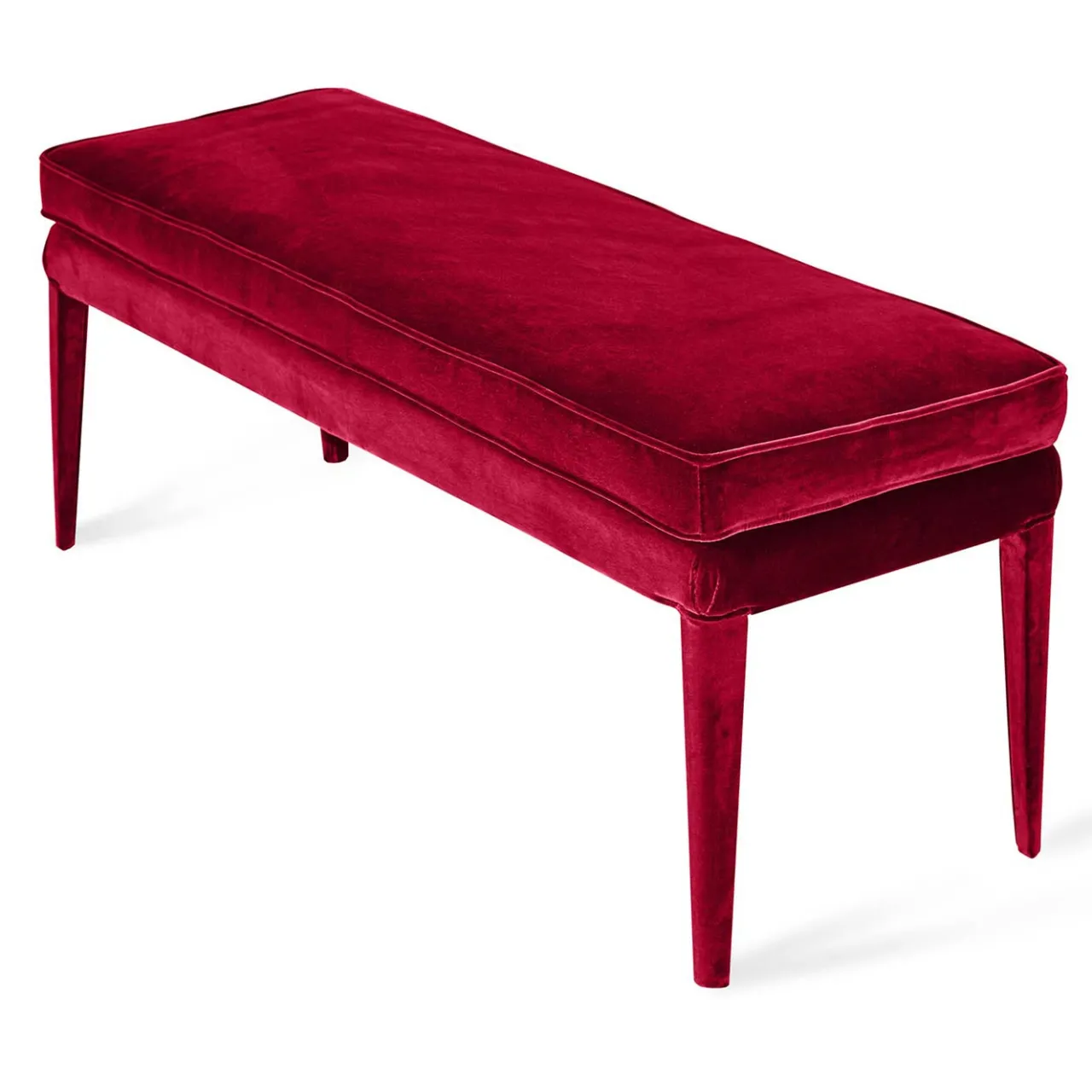 Biosofa Benches<LIBELLULA ECO Red Passion Velvet Bench