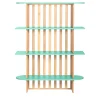 Medulum Bookcases<Lido Four-Tier Green Wood Bookcase