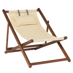 Il Giardino di Legno Outdoor Chairs & Stools<Lignes Ecru Adjustable Deck chair