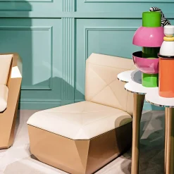 altreforme Lounge Chairs<Lingotto Pink Gold Lounge Chair by Garilab by Piter Perbellini
