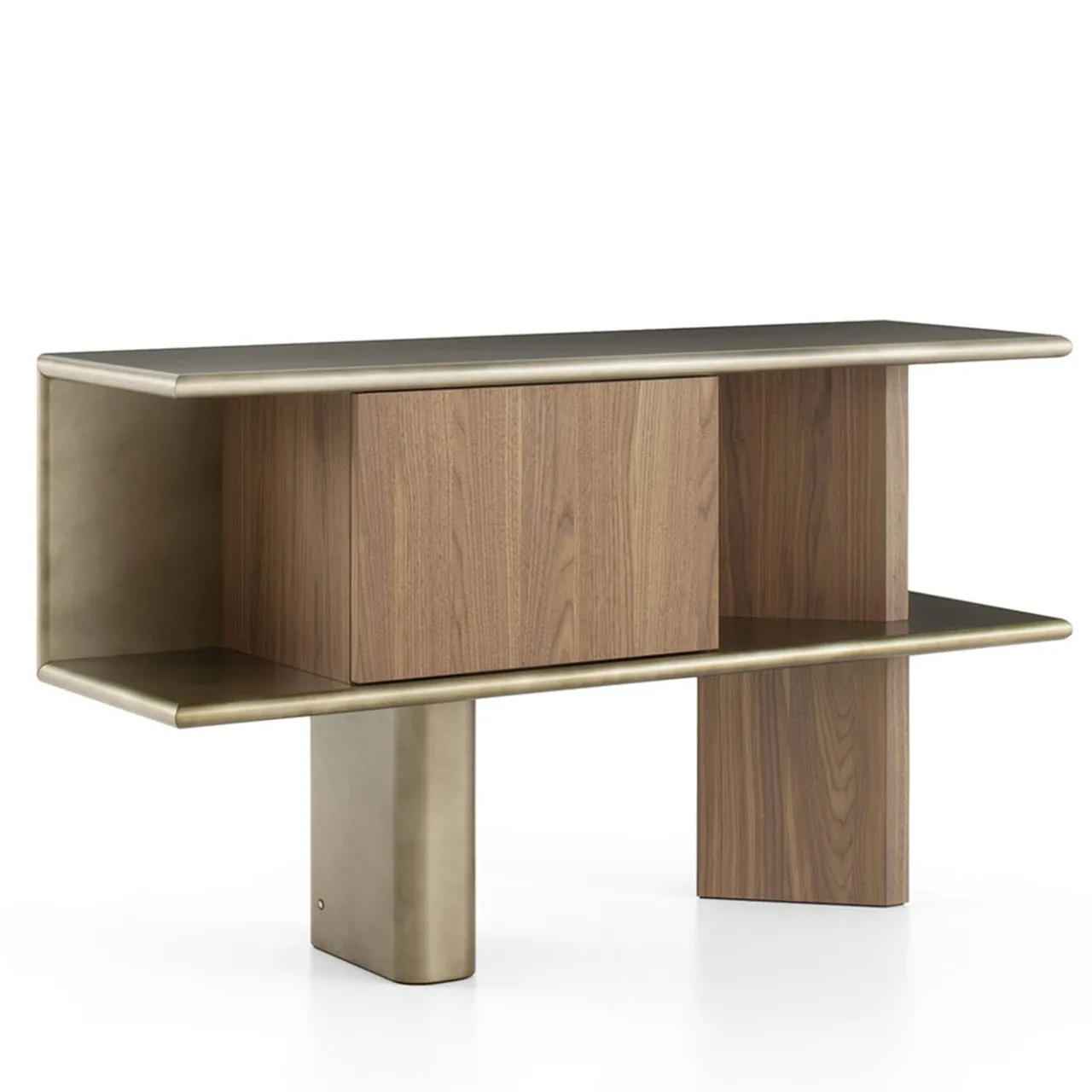 Morica Design Sideboards Buffets<Living Canaletto Walnut Bronze Small Sideboard
