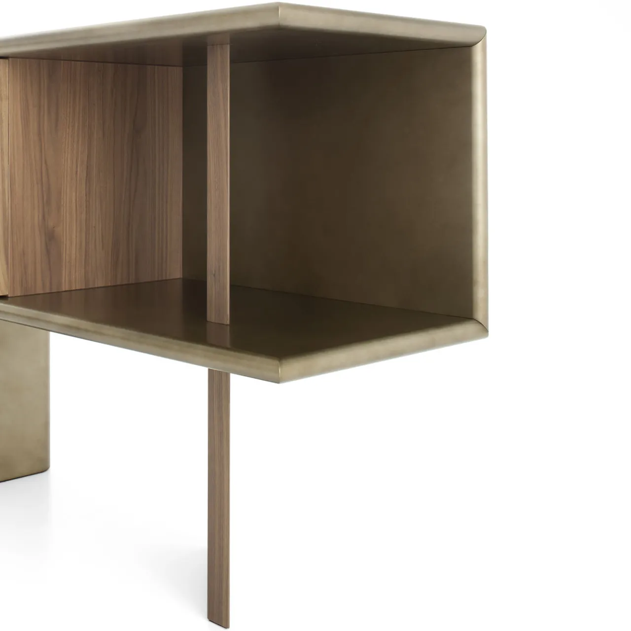 Morica Design Sideboards Buffets<Living Canaletto Walnut Bronze Small Sideboard