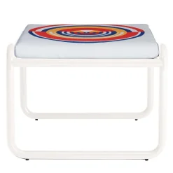 Exteta Outdoor Chairs & Stools<Locus Solus White Pouf by Gae Aulenti