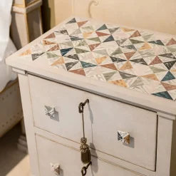 Porte Italia Nightstands<Lombardia Nightstand with Marble Elements