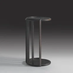 Annibale Colombo Outdoor Coffee Tables<Lucio High Round Iroko Outdoor Side Table