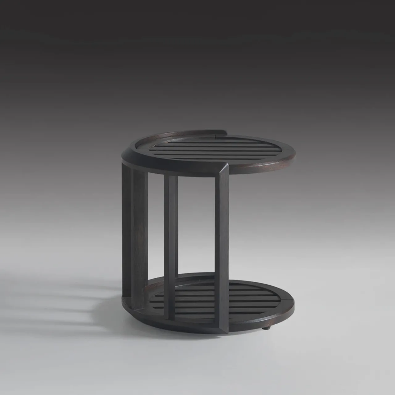 Annibale Colombo Outdoor Coffee Tables<Lucio Low Round Iroko Outdoor Coffee Table