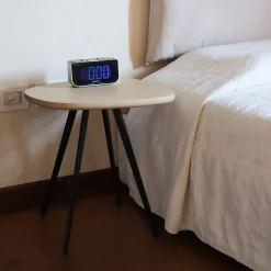 TrabA' Side Tables<Lulo Natural Ash & Black Metal Side Table