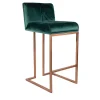 Puravisione Bar Stools<Magnetik Forest Green Velvet Bar Stool