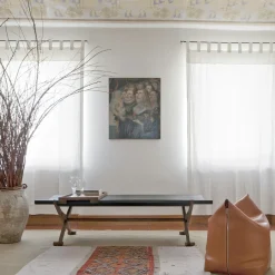Tonucci Collection Ottomans & Poufs<Mao Orange Leather Pouf by Viola Tonucci