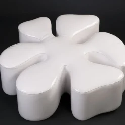 VGnewtrend Ottomans & Poufs<Margaret White Pouf