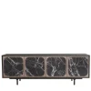 Morica Design Sideboards Buffets<Margarette 4-Door Breccia Imperiale Marble-Effect Sideboard