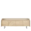 Morica Design Sideboards Buffets<Marmorino lacquered INTARSIO Sideboard with Hand-Inlaid Natural Oak Shell