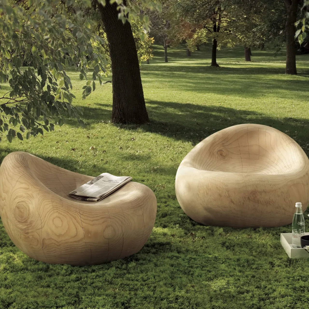 Riva 1920 Lounge Chairs<Maui Cedar Wood Lounge Chair by Terry Dwan
