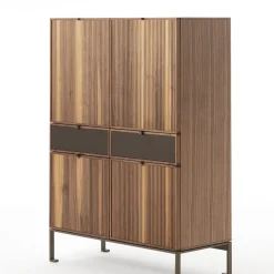 Durame Cabinets<Melody L Canaletto Walnut Wood Storage Cabinet