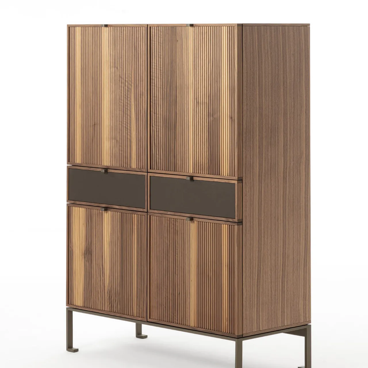 Durame Cabinets<Melody L Canaletto Walnut Wood Storage Cabinet