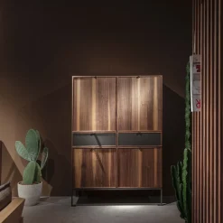 Durame Cabinets<Melody L Canaletto Walnut Wood Storage Cabinet