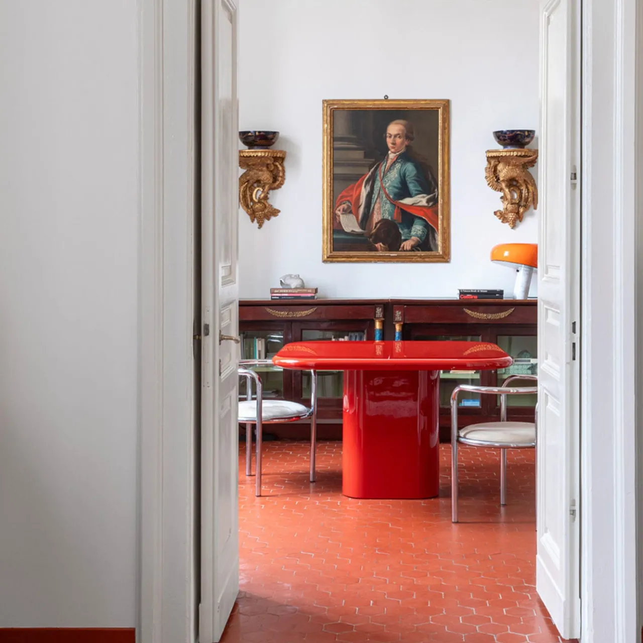 Punto Zero Dining Tables<Merenda Red Dining Table