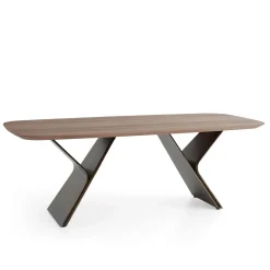 Morica Design Dining Tables<Metaverso Canaletto Walnut-Veneered Dining Table