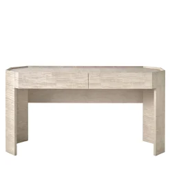 Franco Bianchini Consoles<Metropolis 2-Drawer Beige Figured Sycamore Console
