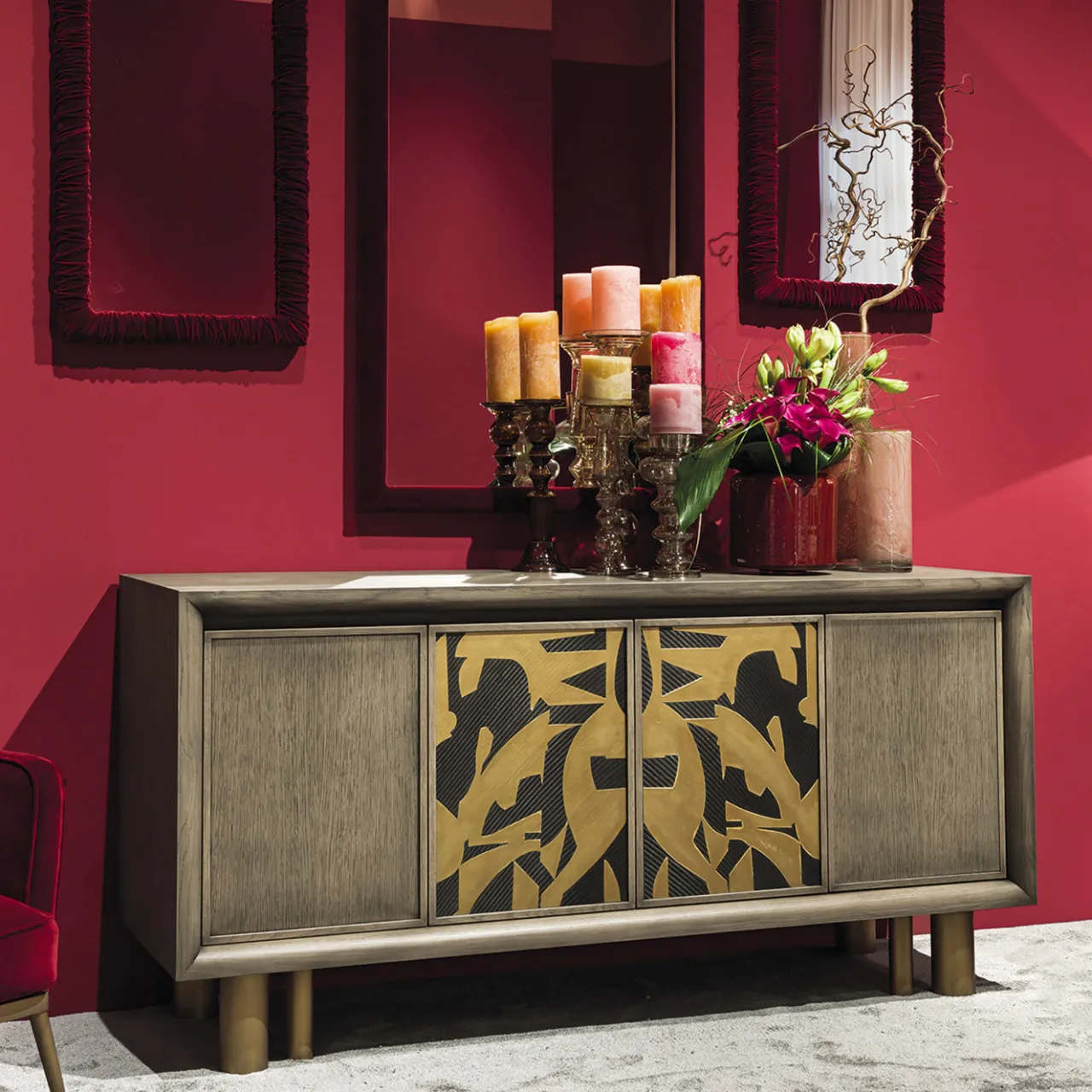 Chiara Provasi Sideboards Buffets<Mila Abstract Painting Sideboard
