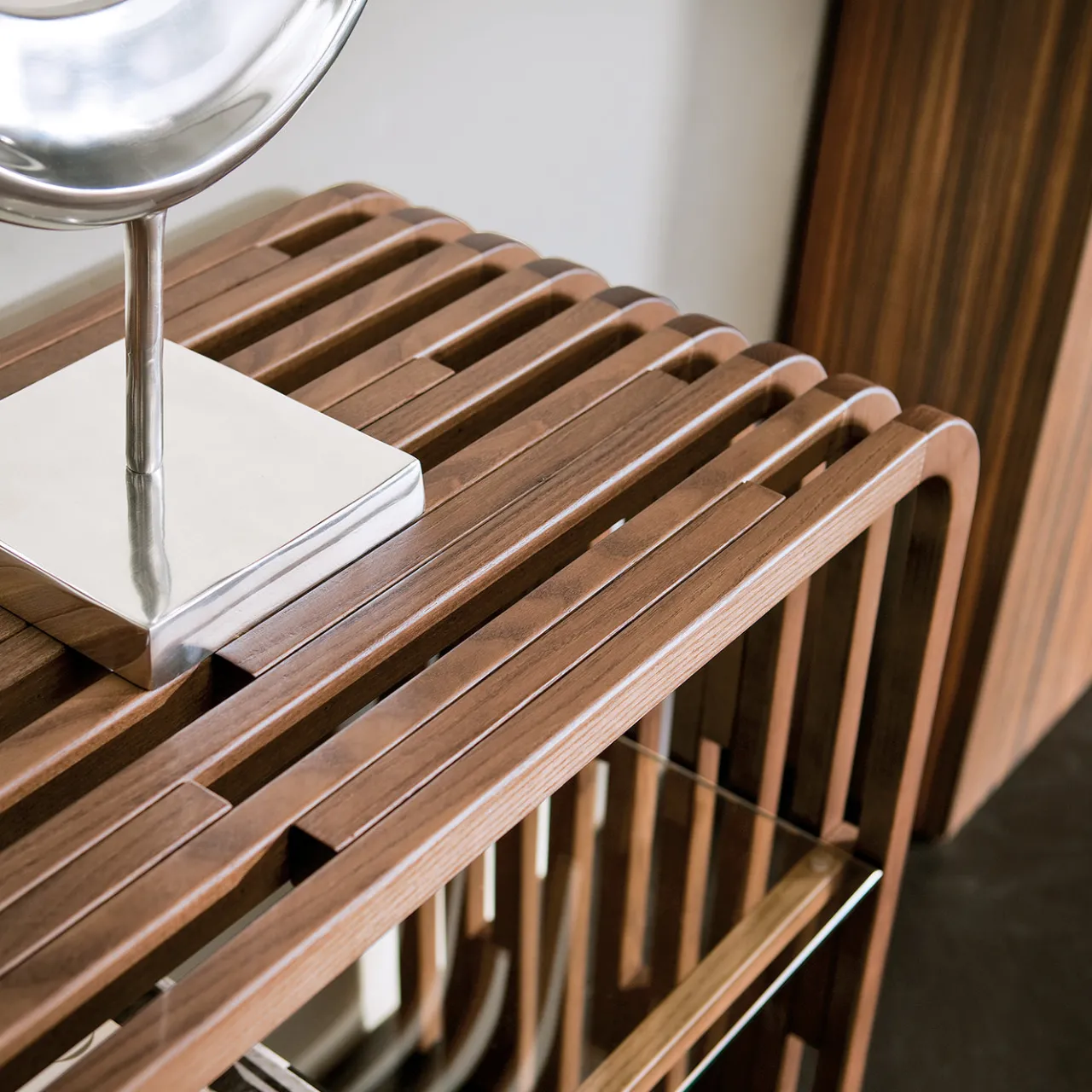 Pacini & Cappellini Consoles<Millerighe Ashwood Console with Glass Shelf