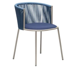 Chairs & More Outdoor Chairs & Stools<Millie SP Blue Outdoor Chair by Studio Pastina