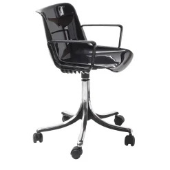 Tecno Spa Office Chairs<Modus Black Caster Chair with Armrests by Centro Progetti Tecno