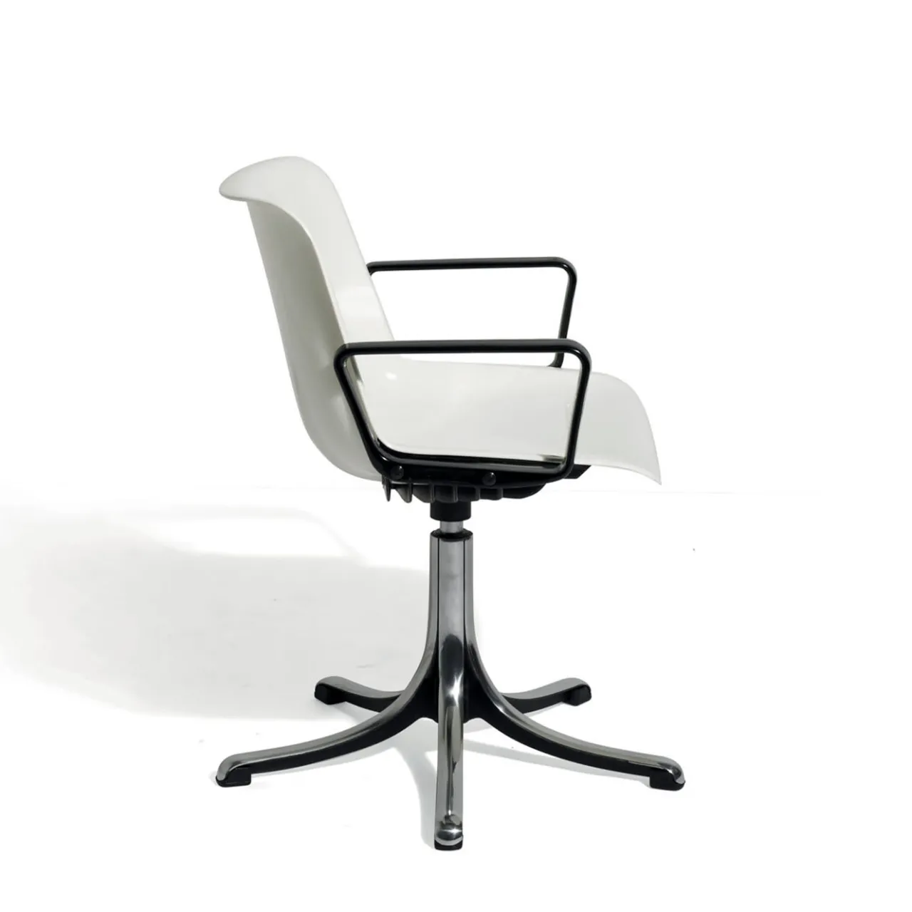 Tecno Spa Office Chairs<Modus White Chair with Armrests by Centro Progetti Tecno