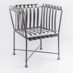 Officina Ciani Outdoor Armchairs<Molle Armchair Gray in Stainless Steel