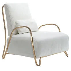 Exteta Outdoor Armchairs<Moonlight White and Gold High Armchair
