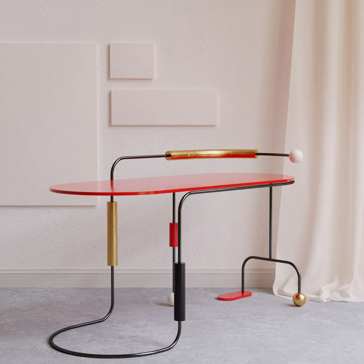 Le Dictateur Desk & Writing Tables<Morse Polychrome Desk