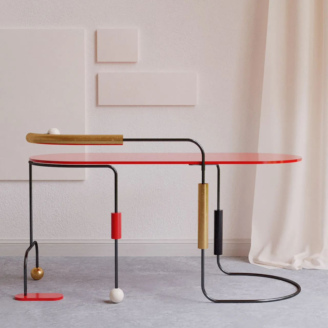 Le Dictateur Desk & Writing Tables<Morse Polychrome Desk