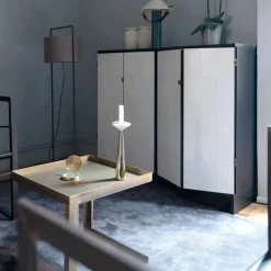 Revolution Archstudio Cabinets<Ms. Chang Dark Oak And Leather-Parchment Cabinet